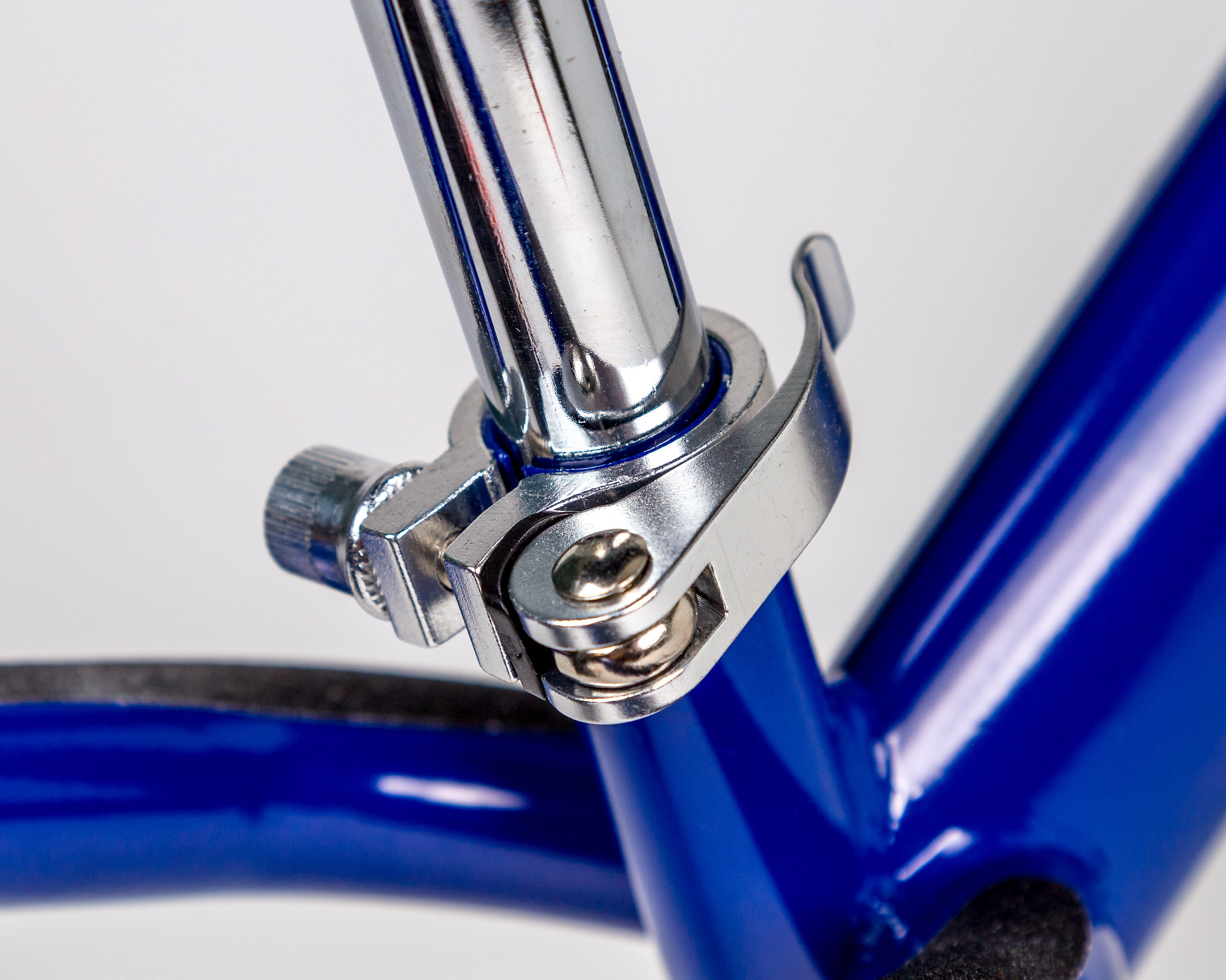 PushMee Steel Bike Seat Adjust - Blue
